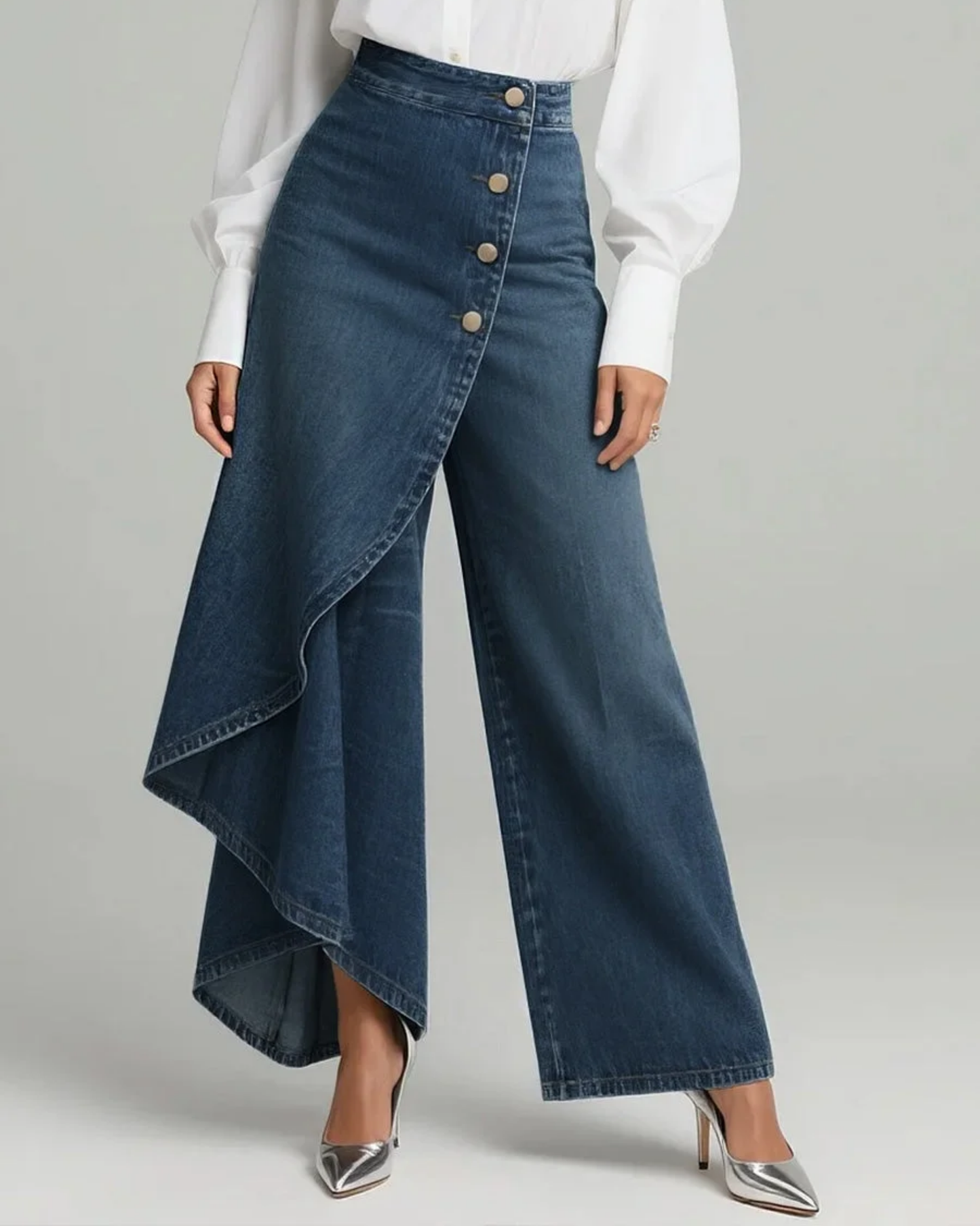 Pantalón vaquero cruzado