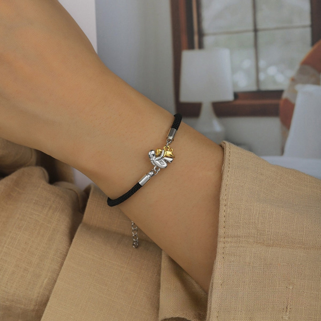Pulsera con cordón e icono de perro