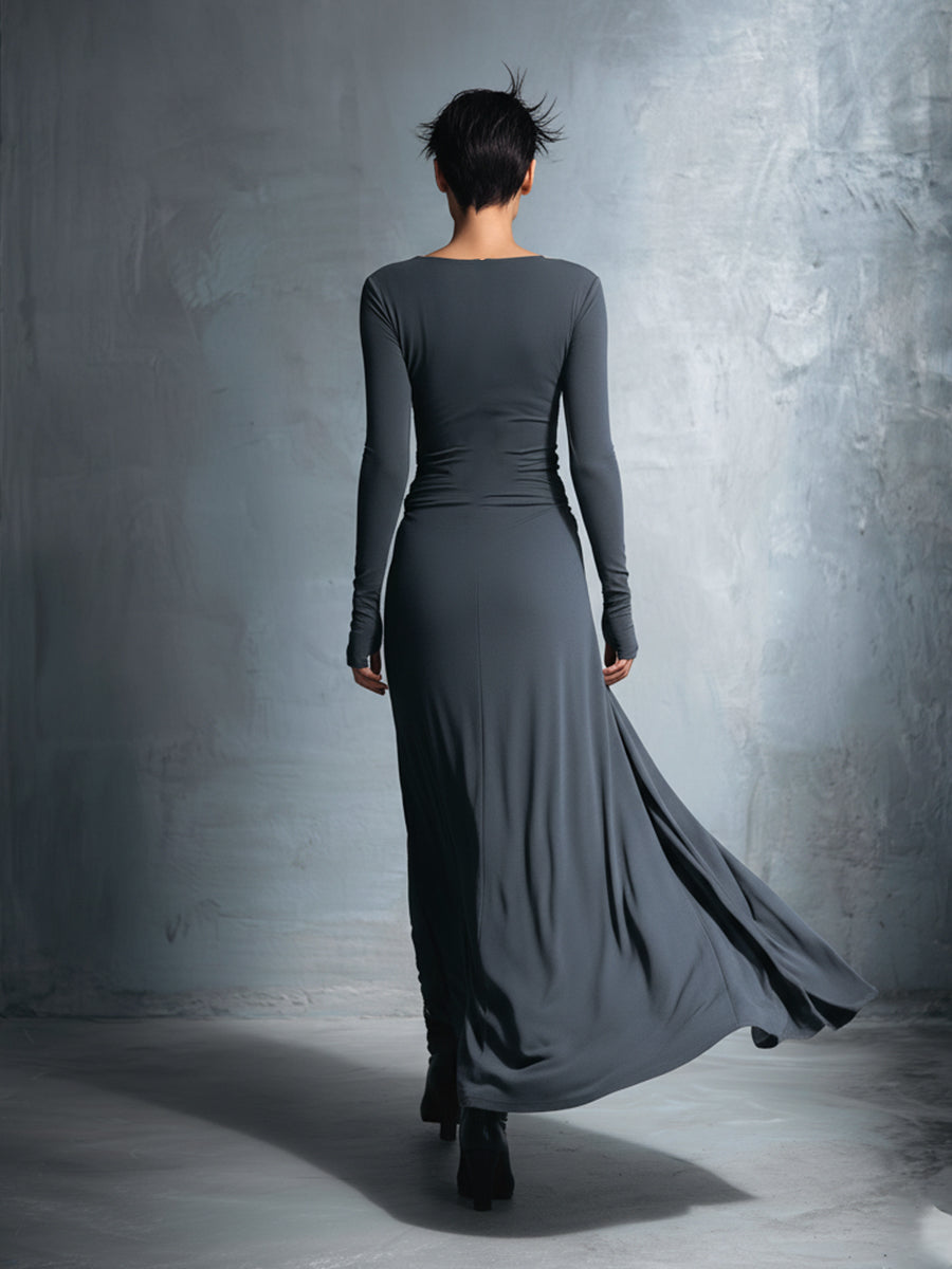 Vestido con botón lateral