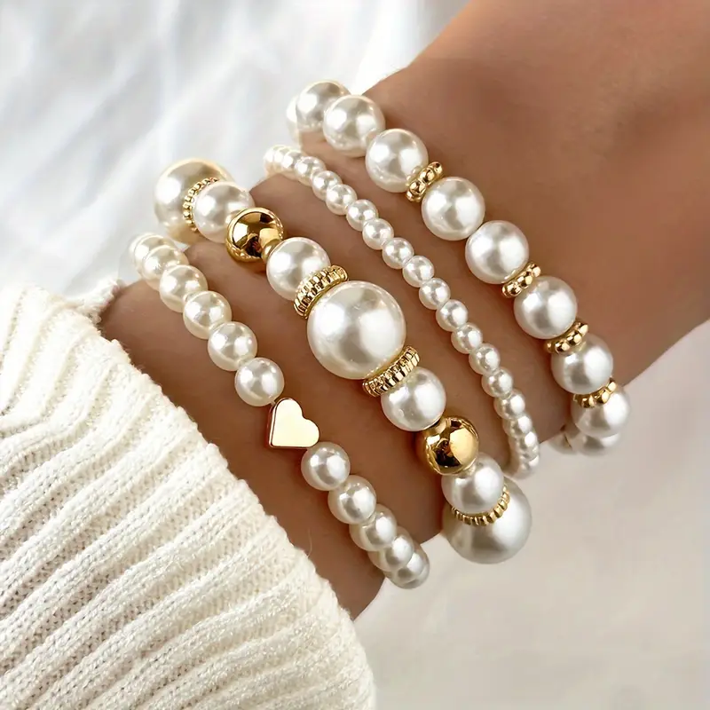 Perla - Set de Pulseras de Perlas