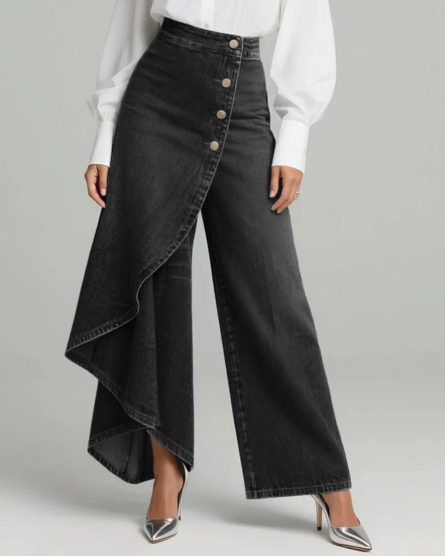 Pantalón vaquero cruzado