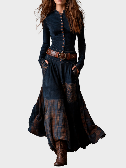 Vestido elegante con botones