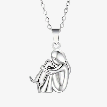 Collar con colgante en forma de perro