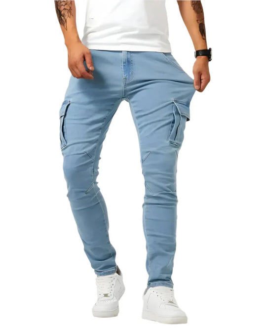 Pantalones cargo elásticos
