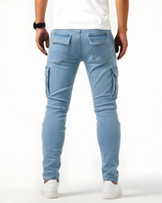 Pantalones cargo elásticos