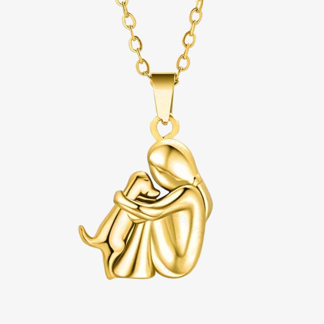 Collar con colgante en forma de perro
