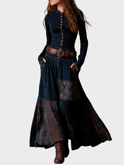 Vestido elegante con botones