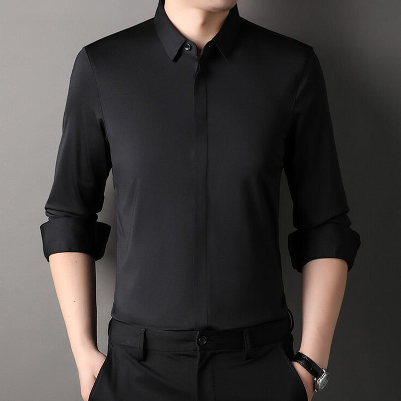 Camisa elástica lisa