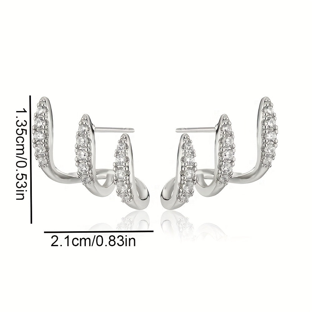 Triple - Pendientes Triple Garra