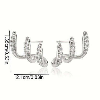 Triple - Pendientes Triple Garra