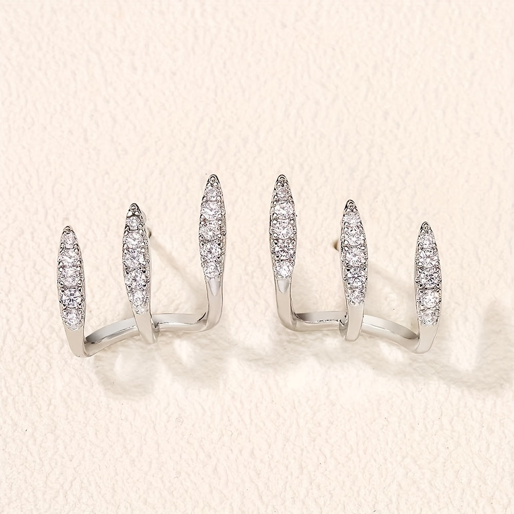 Triple - Pendientes Triple Garra