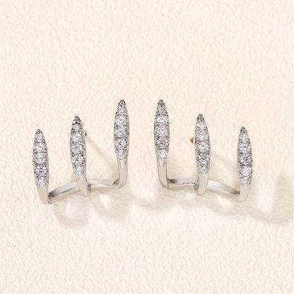 Triple - Pendientes Triple Garra