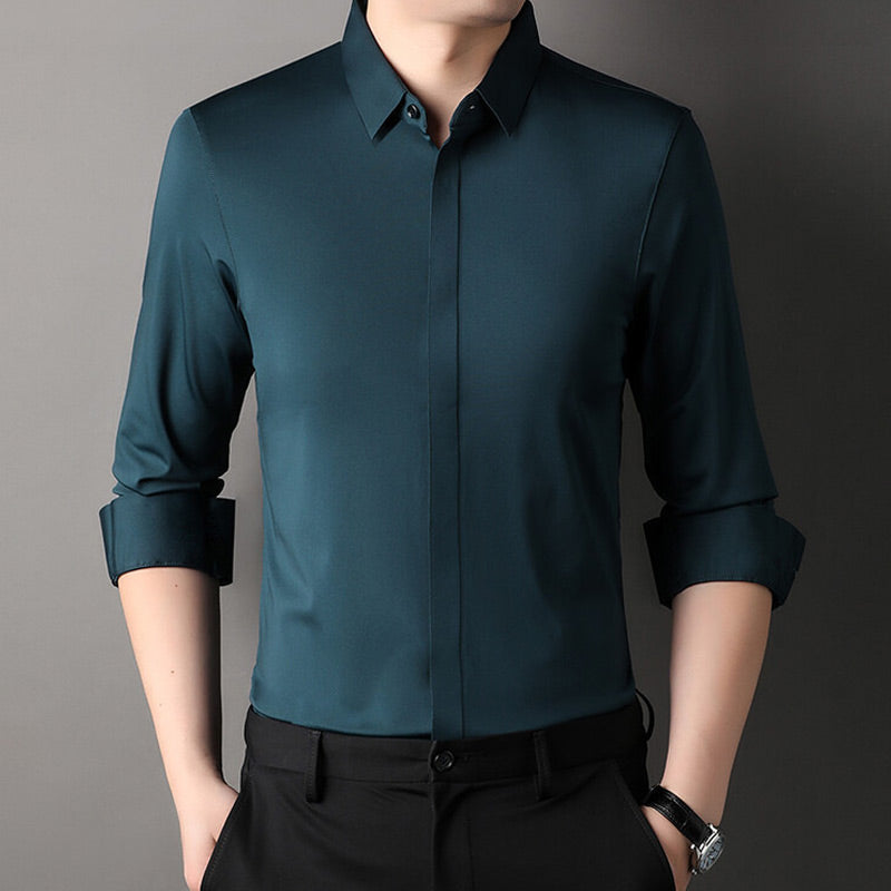 Camisa elástica lisa