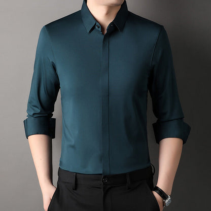 Camisa elástica lisa