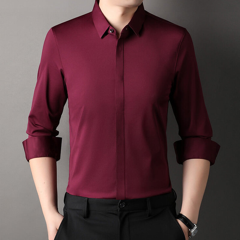 Camisa elástica lisa