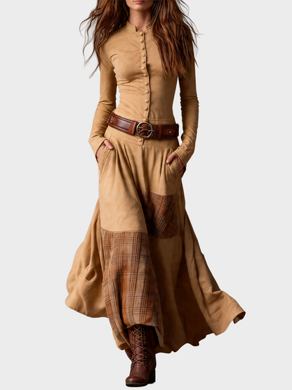 Vestido elegante con botones