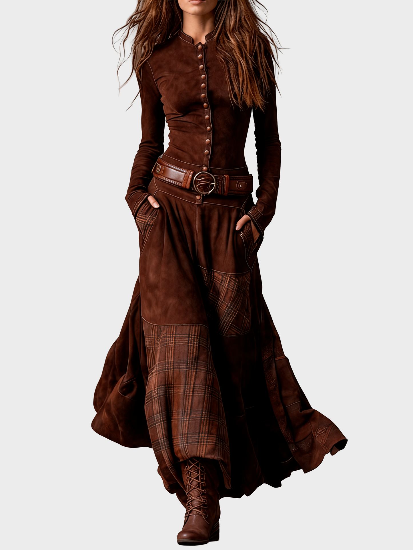 Vestido elegante con botones