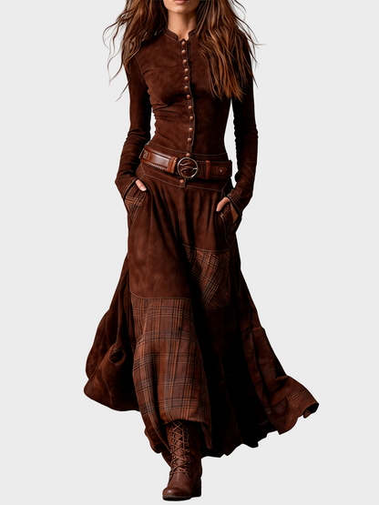 Vestido elegante con botones