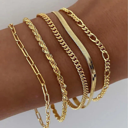 Dorada - Set de Pulseras Doradas