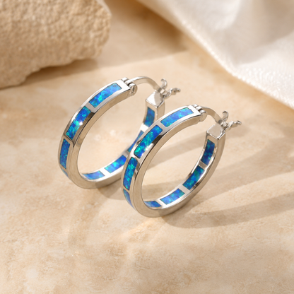 Opal - Pendientes Aro Circulares