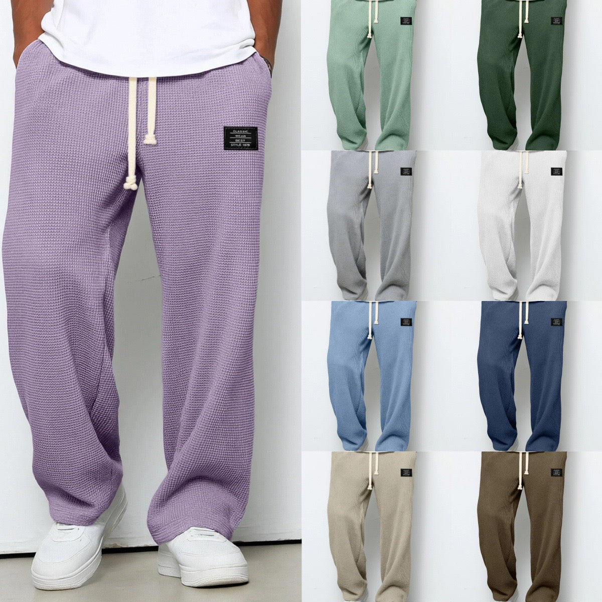 Pantalones anchos ajustables