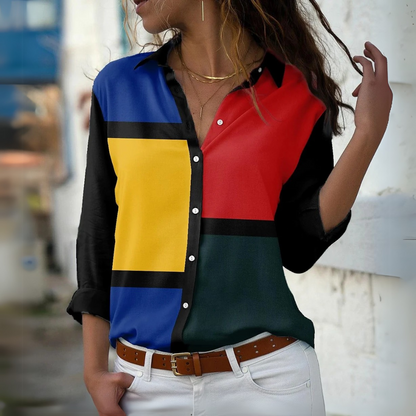 Blusa estampada moderna
