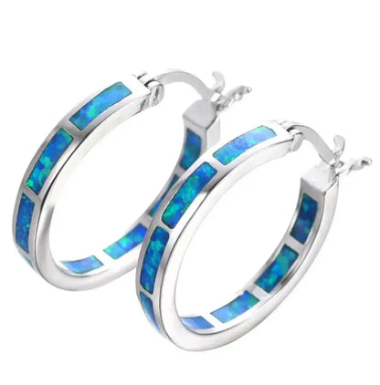 Opal - Pendientes Aro Circulares