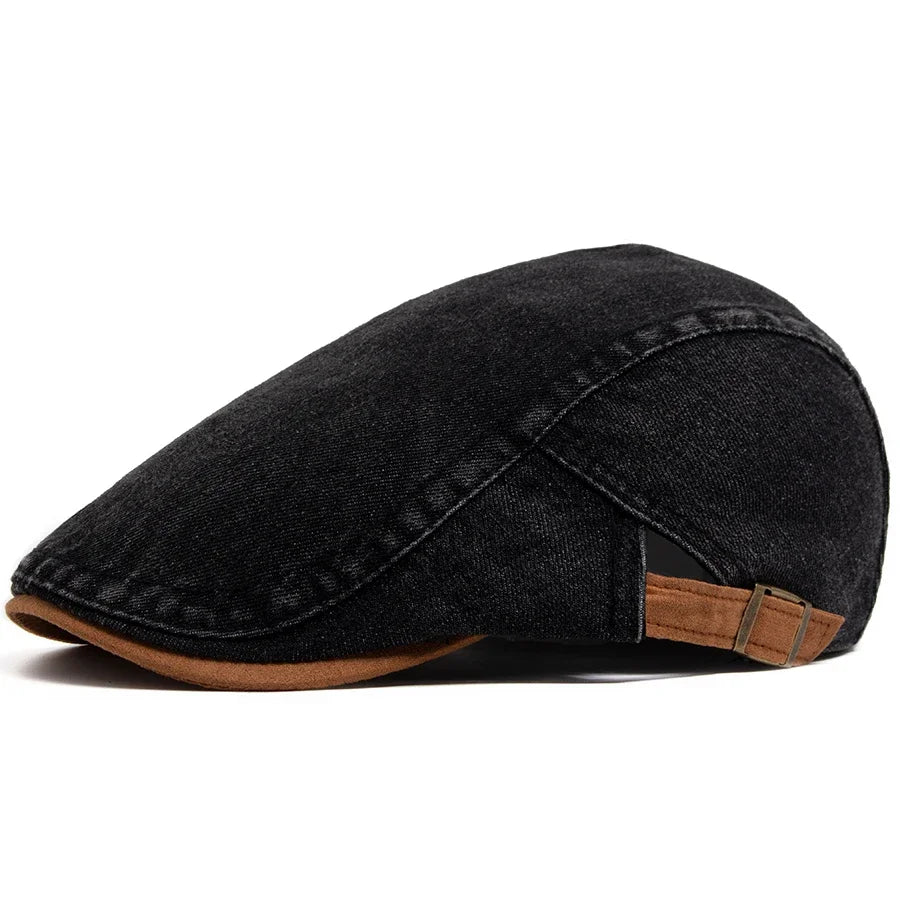 Gorra plana denim premium