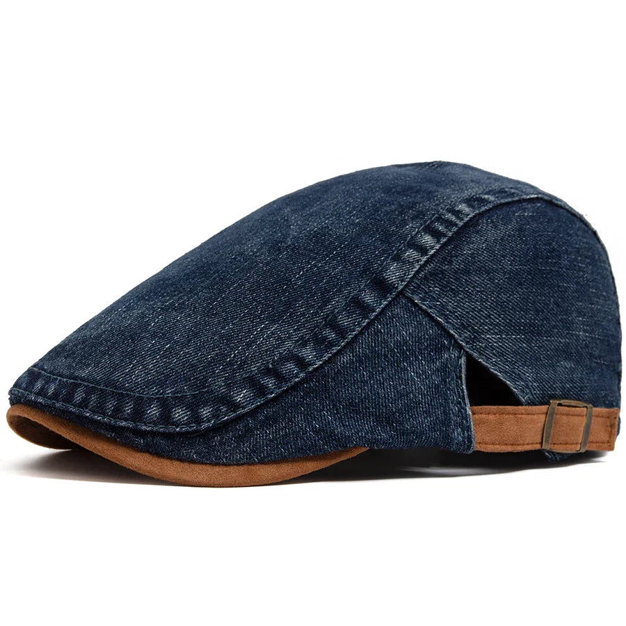 Gorra plana denim premium
