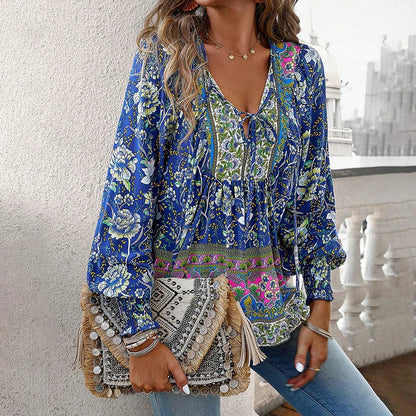 Blusa floral elegante