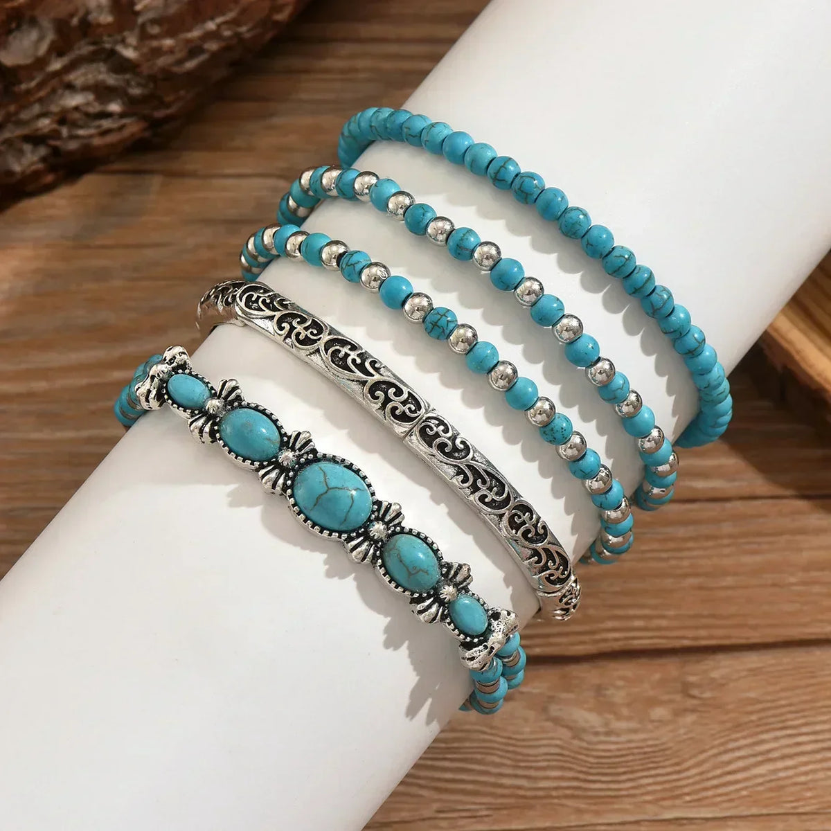 Turquesa - Set de Pulseras Boho