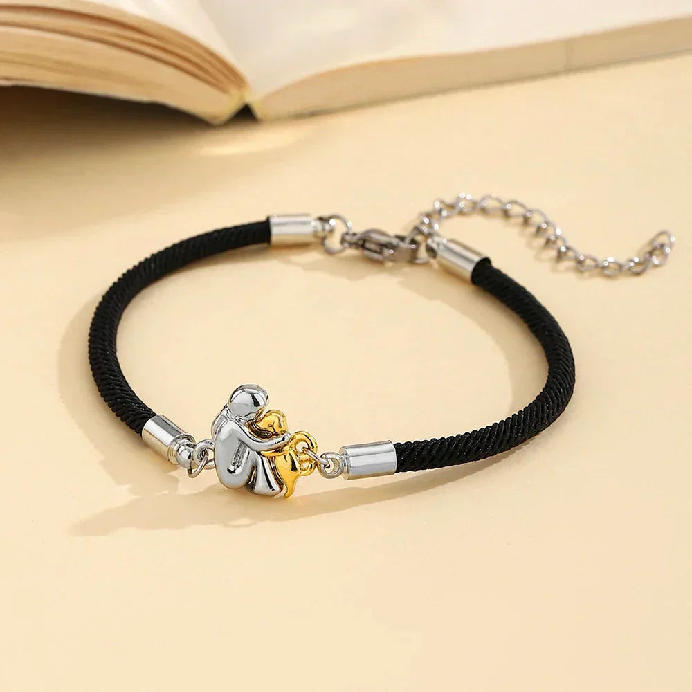 Pulsera con cordón e icono de perro