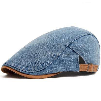 Gorra plana denim premium