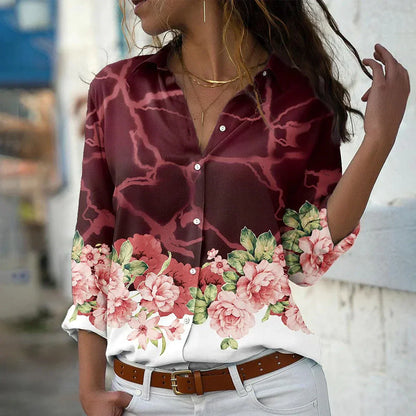 Blusa estampada moderna