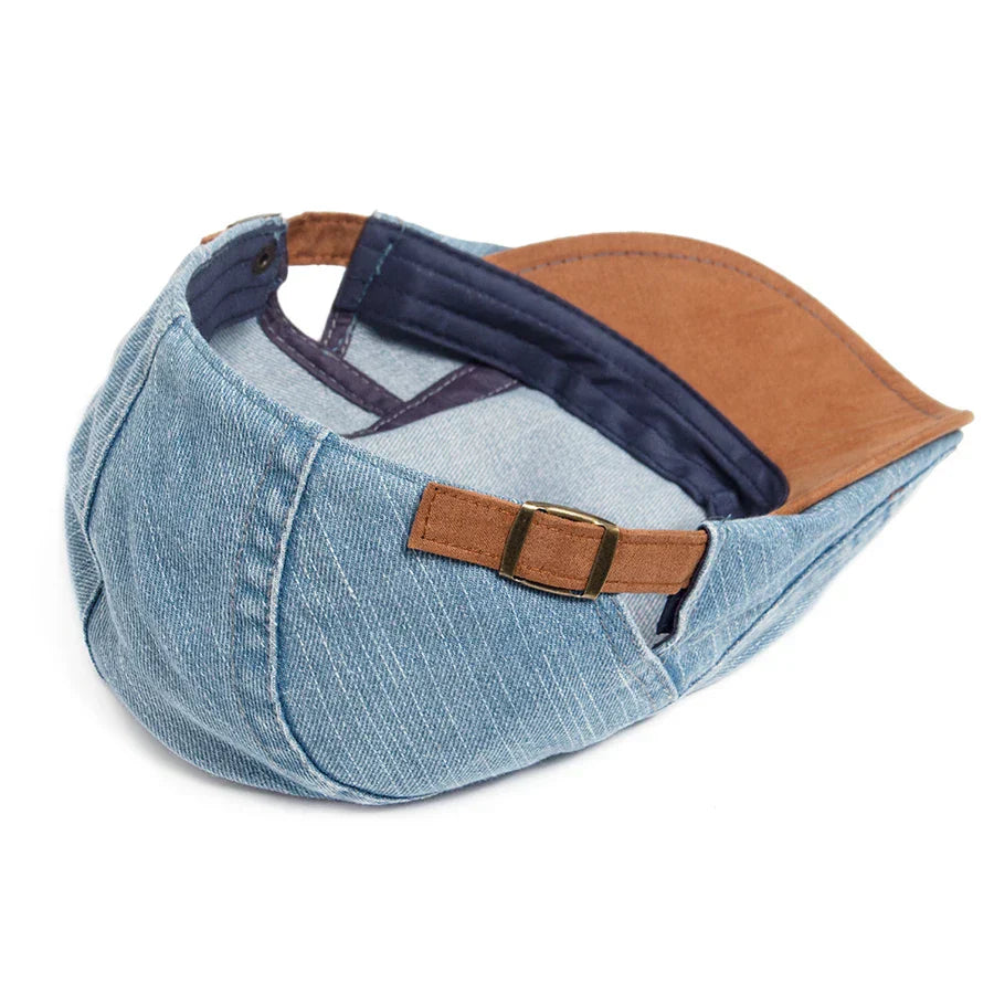 Gorra plana denim premium