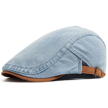 Gorra plana denim premium