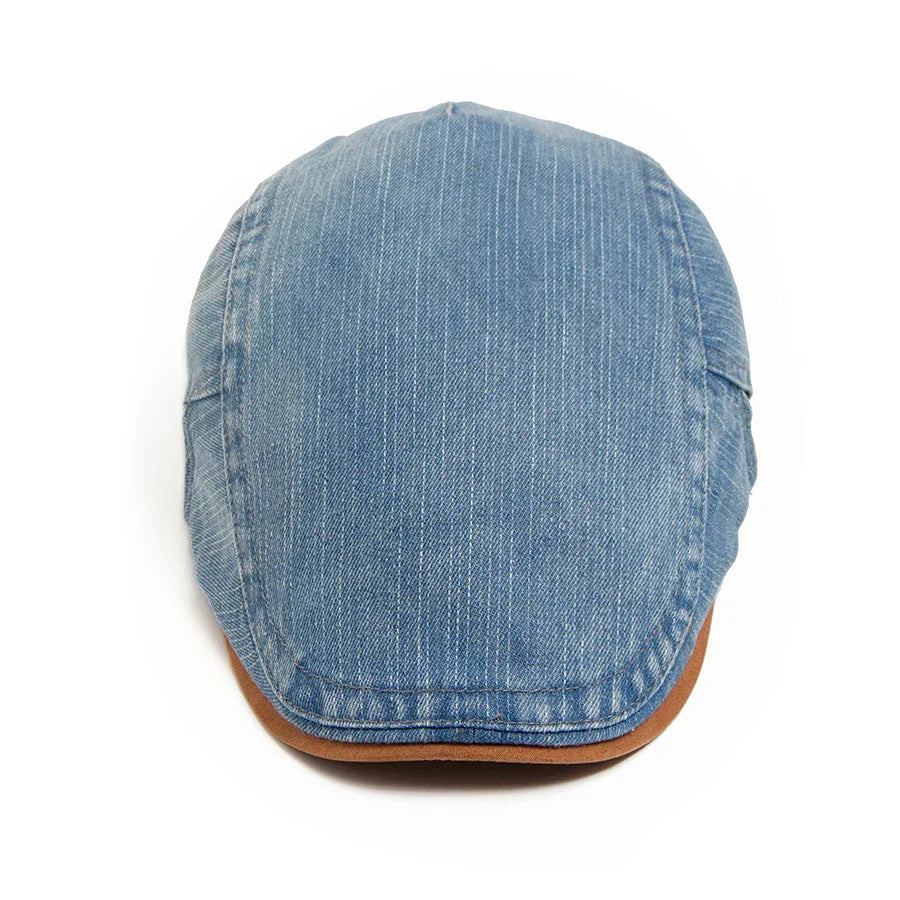 Gorra plana denim premium