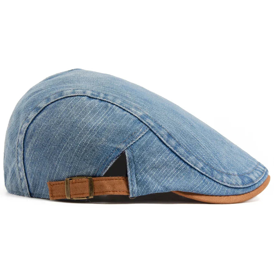 Gorra plana denim premium
