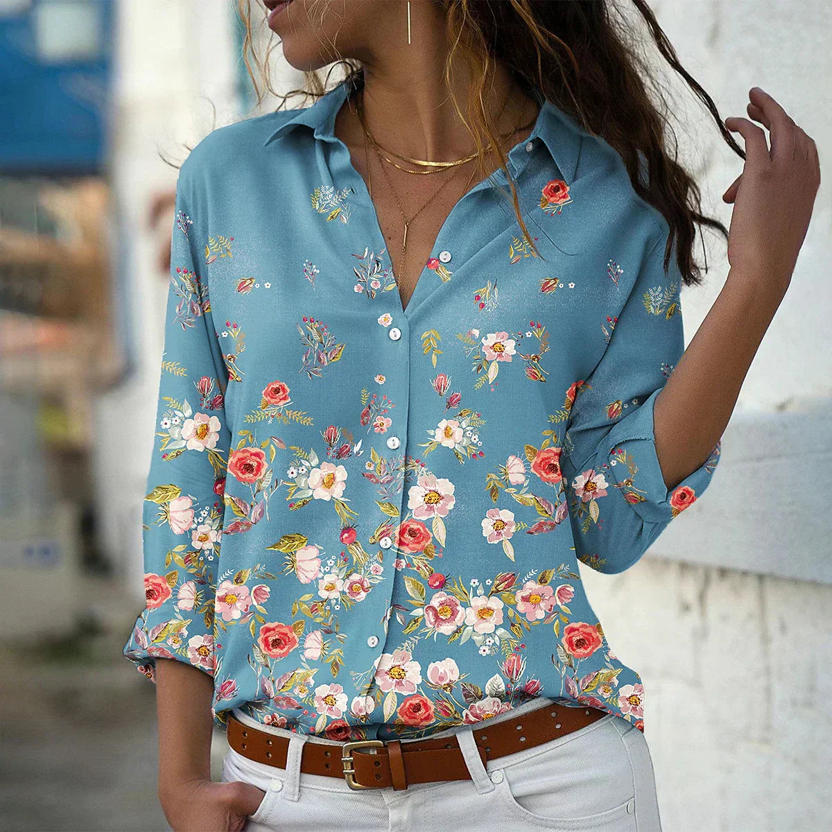 Blusa estampada moderna