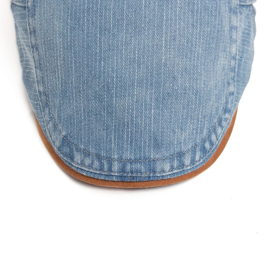 Gorra plana denim premium
