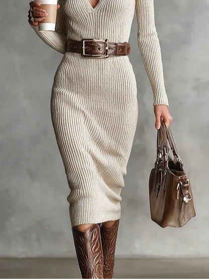 Vestido de cuello alto