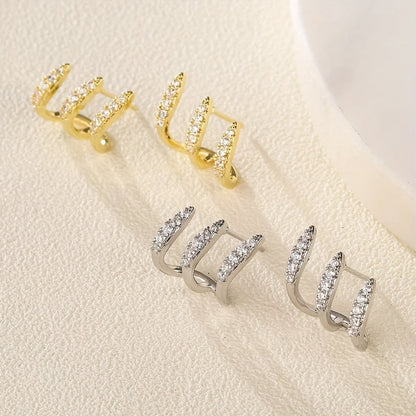 Triple - Pendientes Triple Garra