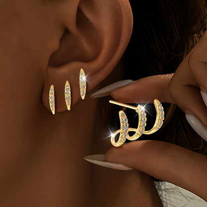 Triple - Pendientes Triple Garra