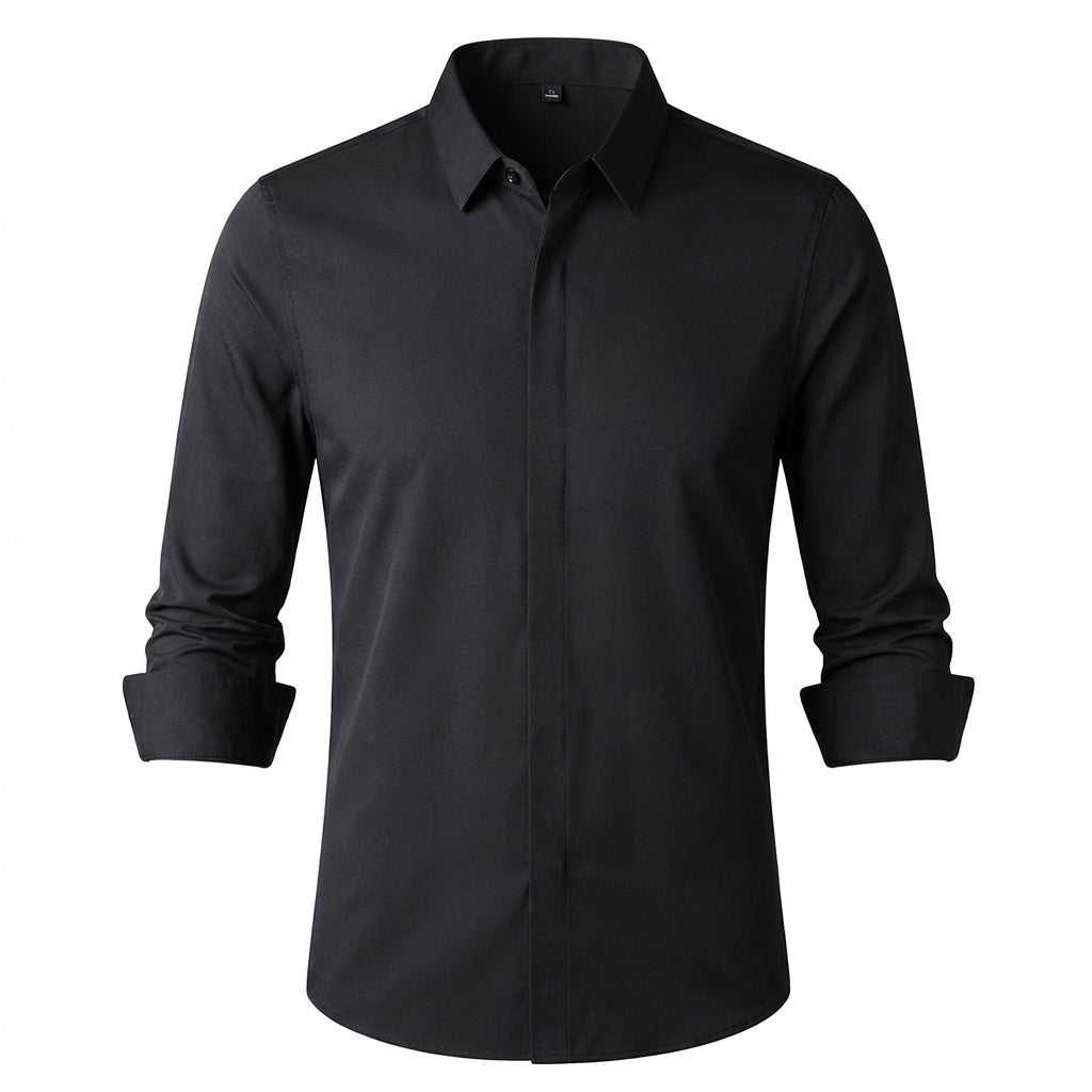 Camisa elástica lisa