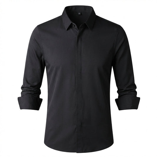 Camisa elástica lisa