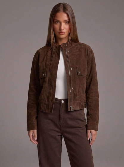 Cazadora bomber efecto ante