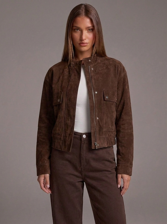 Cazadora bomber efecto ante
