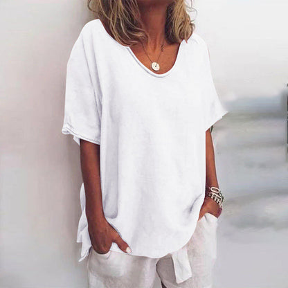 Blusa versátil de lino