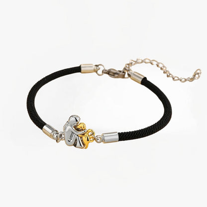 Pulsera con cordón e icono de perro
