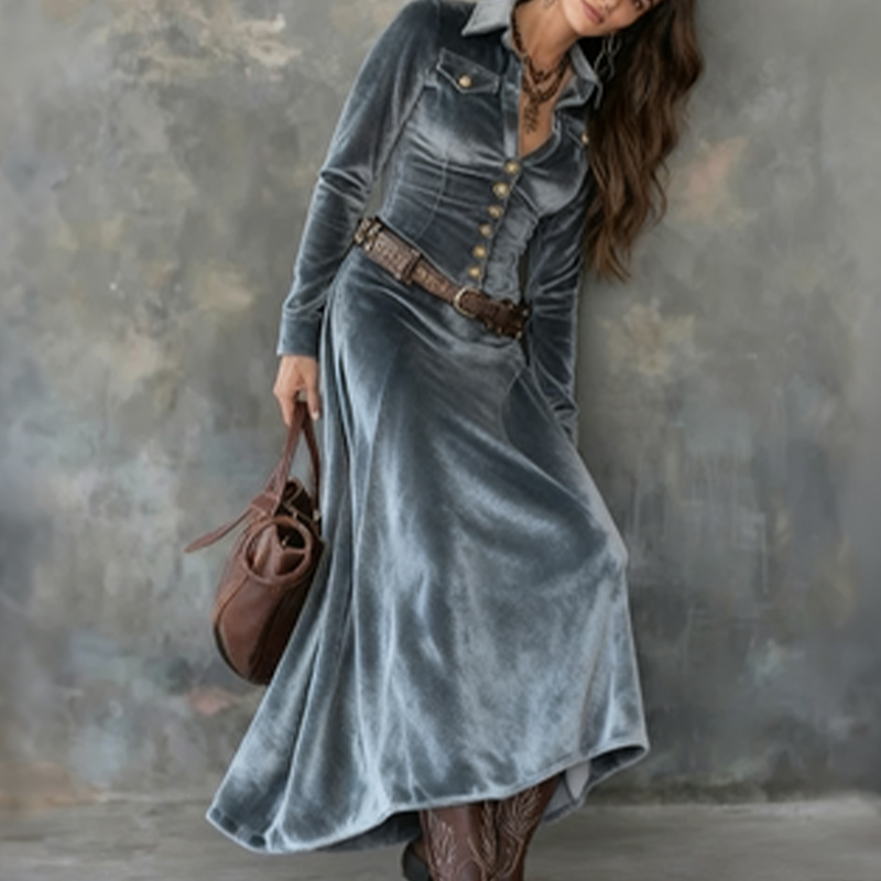 Vestido maxi moderno